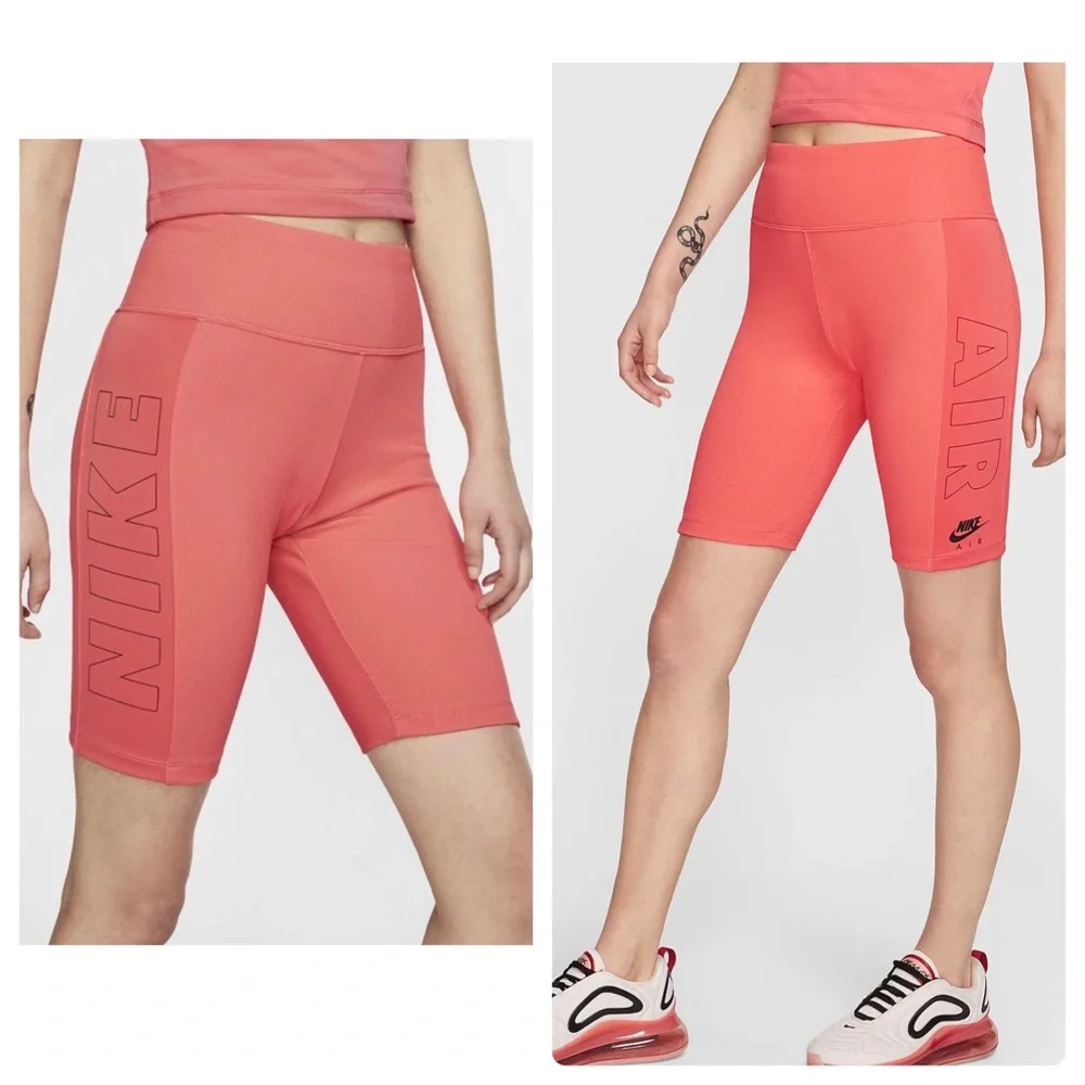 NIKE Womens Shorts BIKE TIGHT FIT LOGO AMBER SPORTSWEAR SIZE 1X